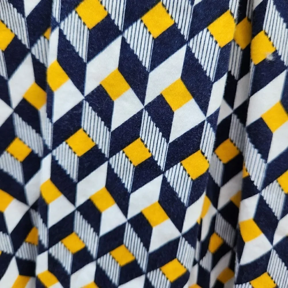 Louche london modcloth geometric print pleated skirt